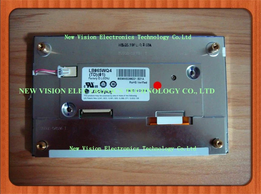 

LB065WQ4(TD)(01) LB065WQ4-TD01 Original 6.5 inch 450 nit 400*240 TFT LCD Screen for Car GPS Navigation