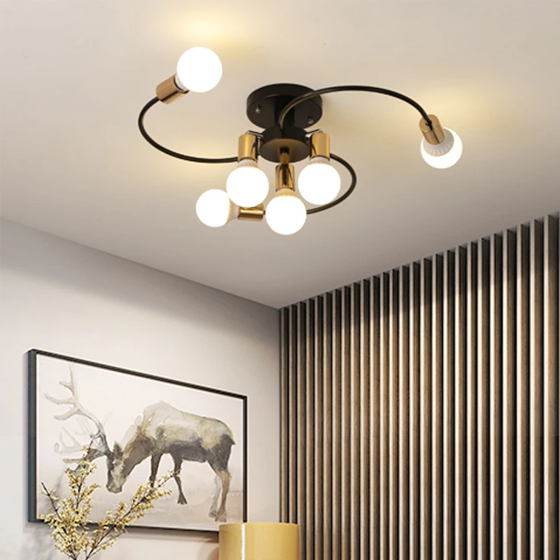 Nordic Bedroom Ceiling Lamps Modern Room Light Simple Children's Room Ceiling Lights Modern Flush Mount Lighting