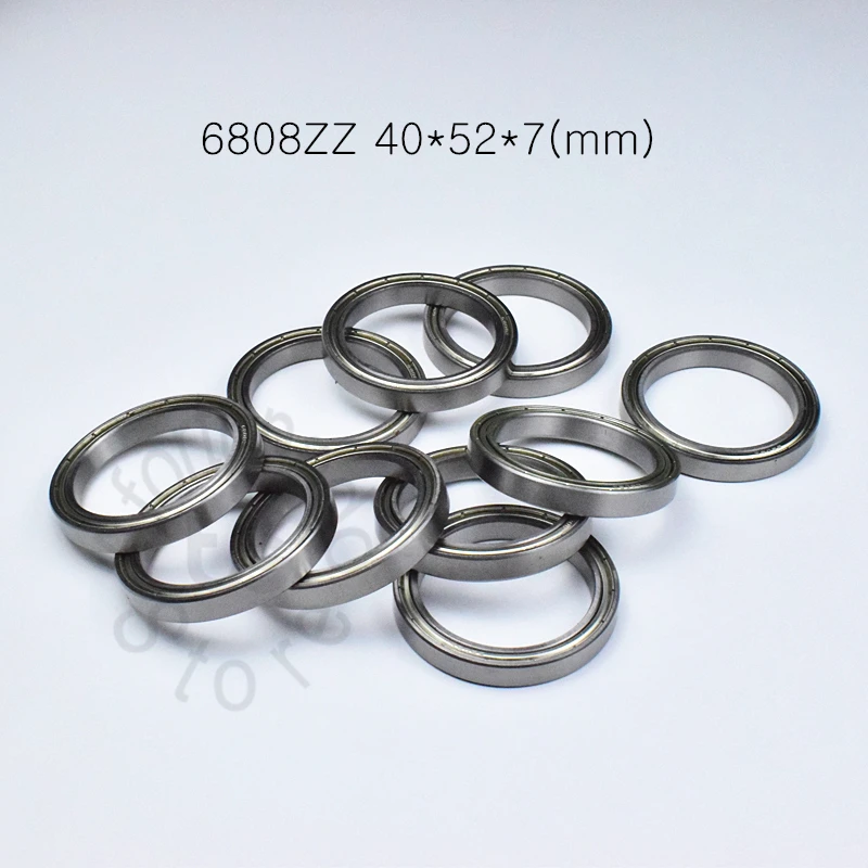 

6808ZZ 40*52*7(mm) 1piece bearings ABEC-5 Metal sealed bearing Thin wall bearing 6808 6808ZZ chrome steel bearing