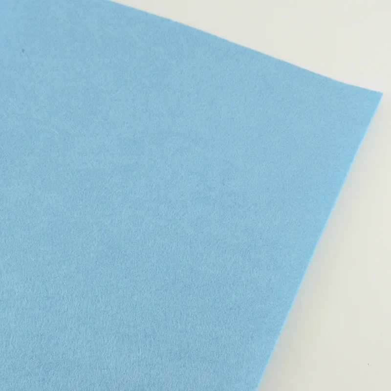 

Light Blue Color Sewing for Handmake DIY Wedding Decoration Nonwoven Polyester Cleaning Materials Gift and Premiums Felt Fabric