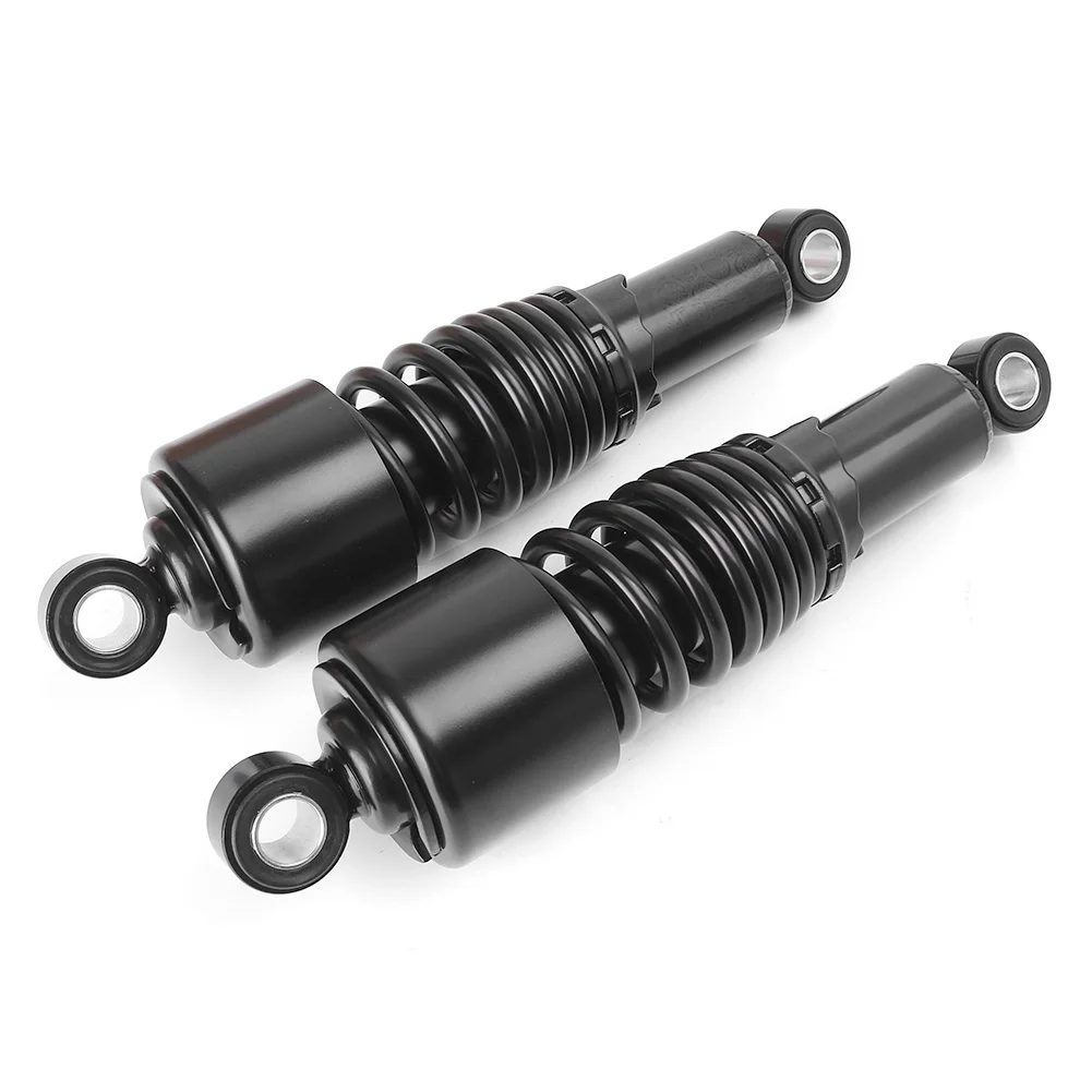 

267mm Adjustable Rear Shock Absorber Suspension Round for Harley Davidson Motorcycle Motorbike Parts Accessories Black 2PCS