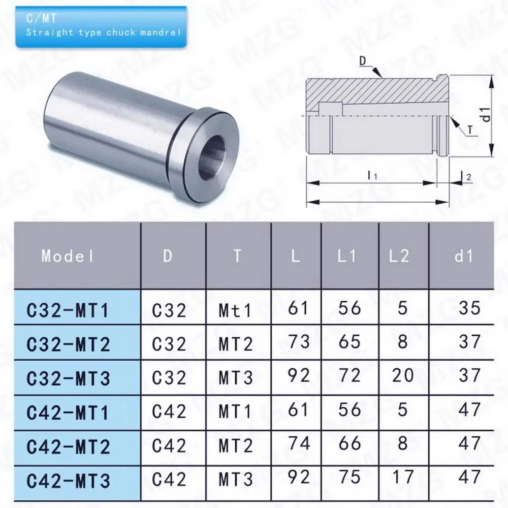 MZG C20 CNC Lathe Accessories C Type Strong Milling Collets Chuck Cutting Tools for Machining Powerful Cutter Toolholders