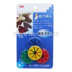 7 PCS/LOT   SOCKS CLIP   Sock Holder Rings Colorful Sock Organizers Sorters Locks Clips Laundry