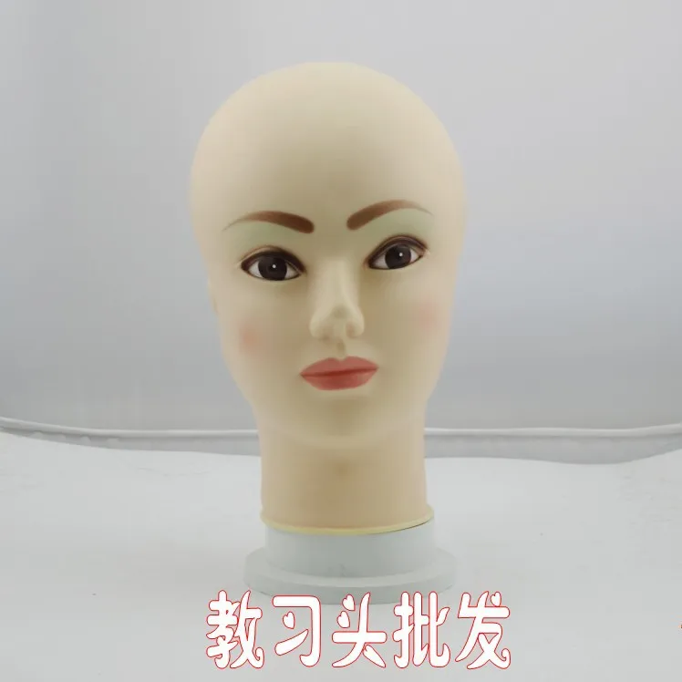 Free Shipping!! Top Level PVC Plastic Head Model Plastic Female Mannequin Hot Sale