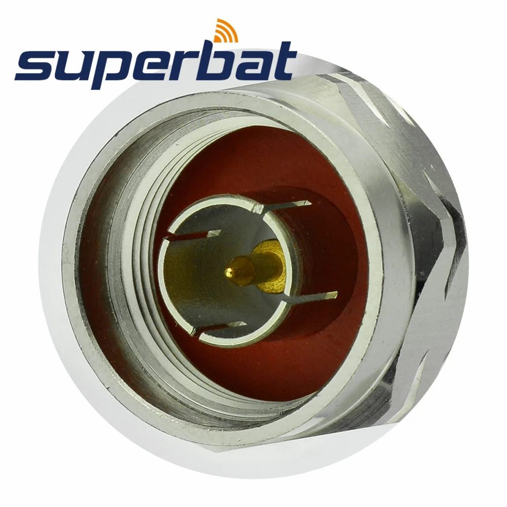 Superbat N Type Male Straight Clamp RF Coaxial Connector for Cable RG214 RG8 LMR400 CFD400