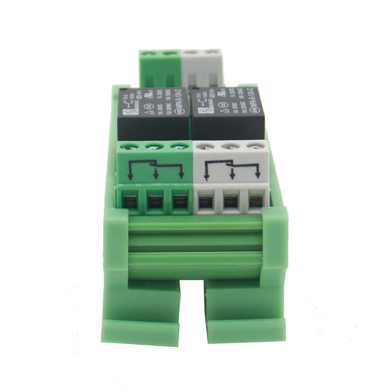 2 channel T73 AC/DC 12V DIN Rail Mount Relay Module