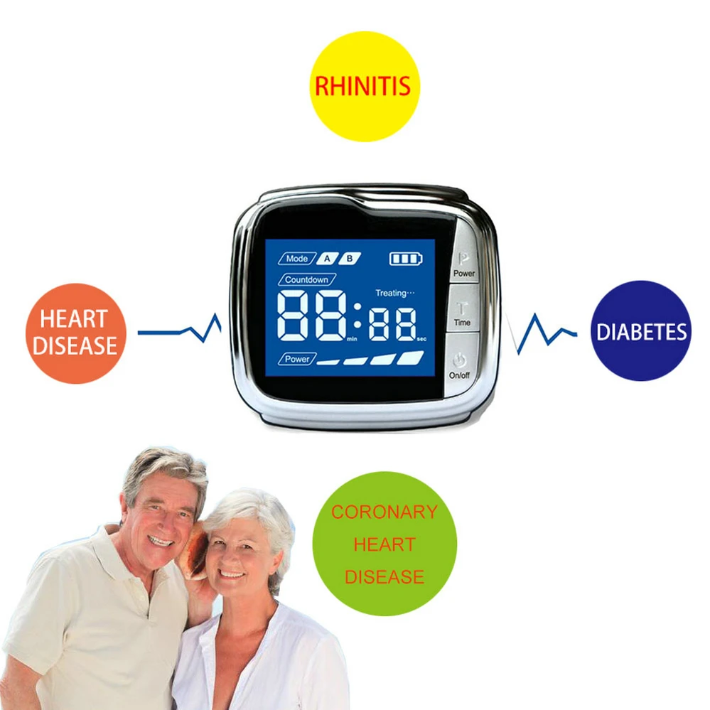 LASTEK Medical Equipment LLLT Wrist Dr. Laser Therapeutic Watch Low Laser Therapy Device With Approved