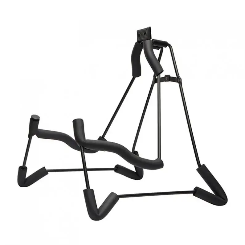 Aluminum Alloy Folding Guitar Stand Concise Style Soft Sponge Steel Frame Holder for Acoustic Classic Guitar