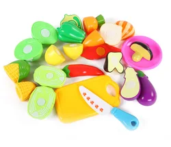 Vegetables Baby Play Toys Children Simulated Food Plastic Fruit Vegetable Girl Educational Puzzle Education Girls Kitchen Toy