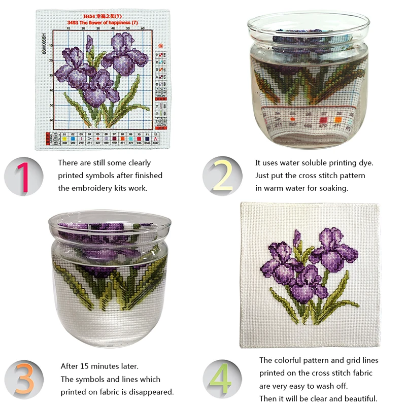 Lavender Champaign Aida Cross Stitch kit 14ct 11ct Counted Printed Canvas Stitches Embroidery Handmade Accessories Needlework