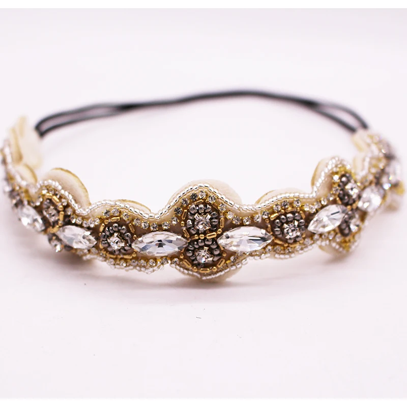 Metting Joura geometryczny pałąk Rhinestone dostosowane opaska do włosów dla kobiet i dziewcząt akcesoria do włosów biżuteria Hairband — zdjęcie 3