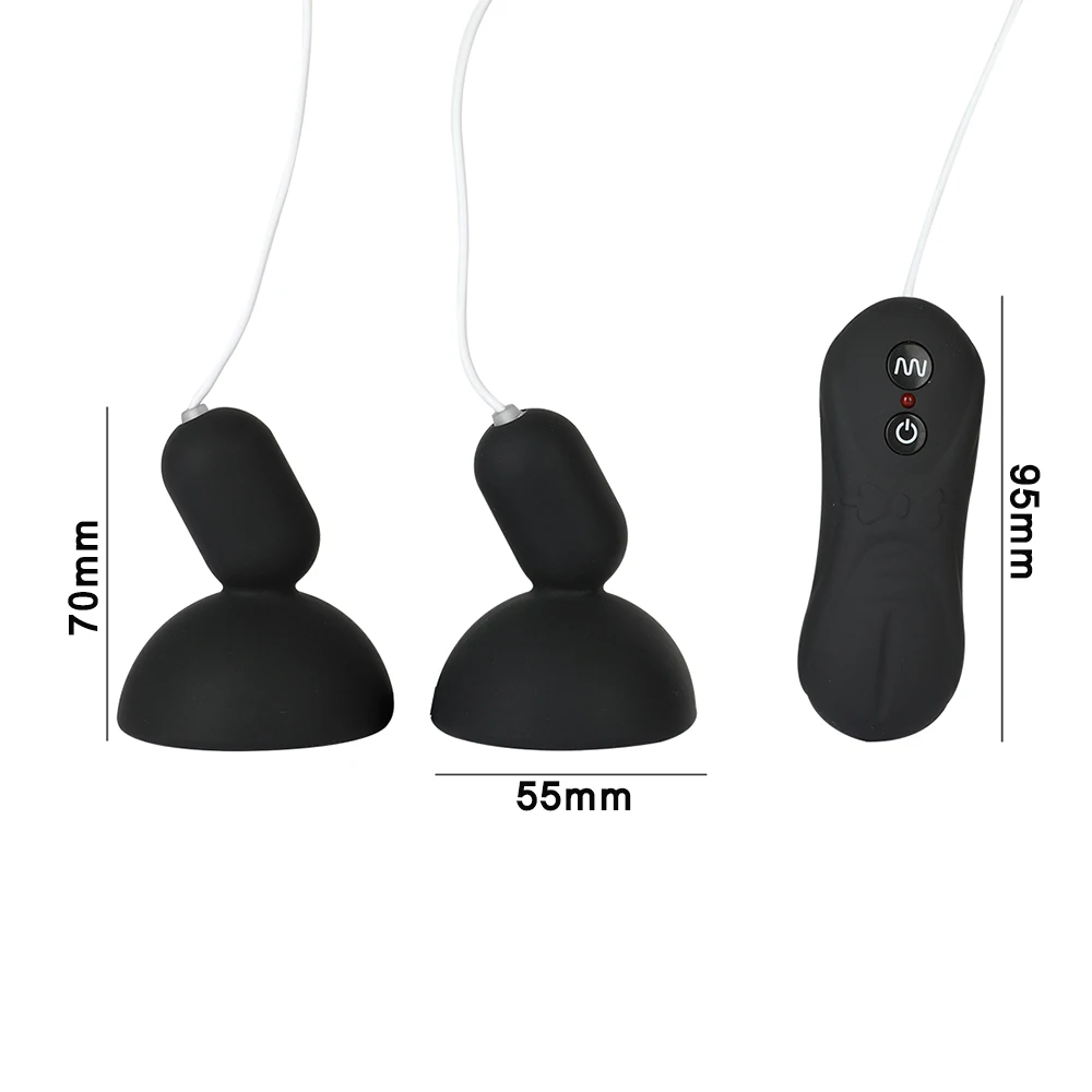 16 Speeds Remote Nipple Sucker Vibrator Breast Pump Nipple Massager Vibration Suction Cup Chest Masturbator Sex Toys for Women