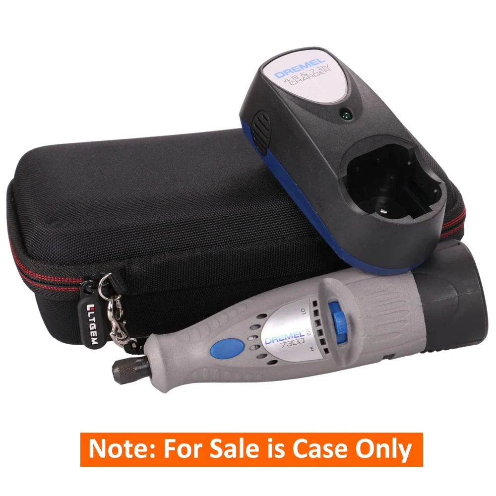 LTGEM EVA Hard Case for Dremel 7300-N/8 MiniMite 4.8-Volt Cordless Two-Speed Rotary Tool (The Rotary Tool is not included)