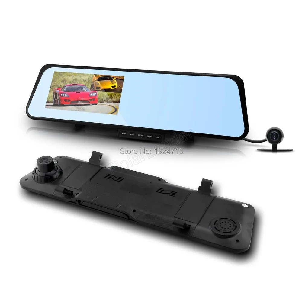 

NEW 6000C Car Rearview Mirror Camera Video Recorder Car DVR Dual lens Full HD 1080P Camcorder Dash Cam G-Senor Night Vision