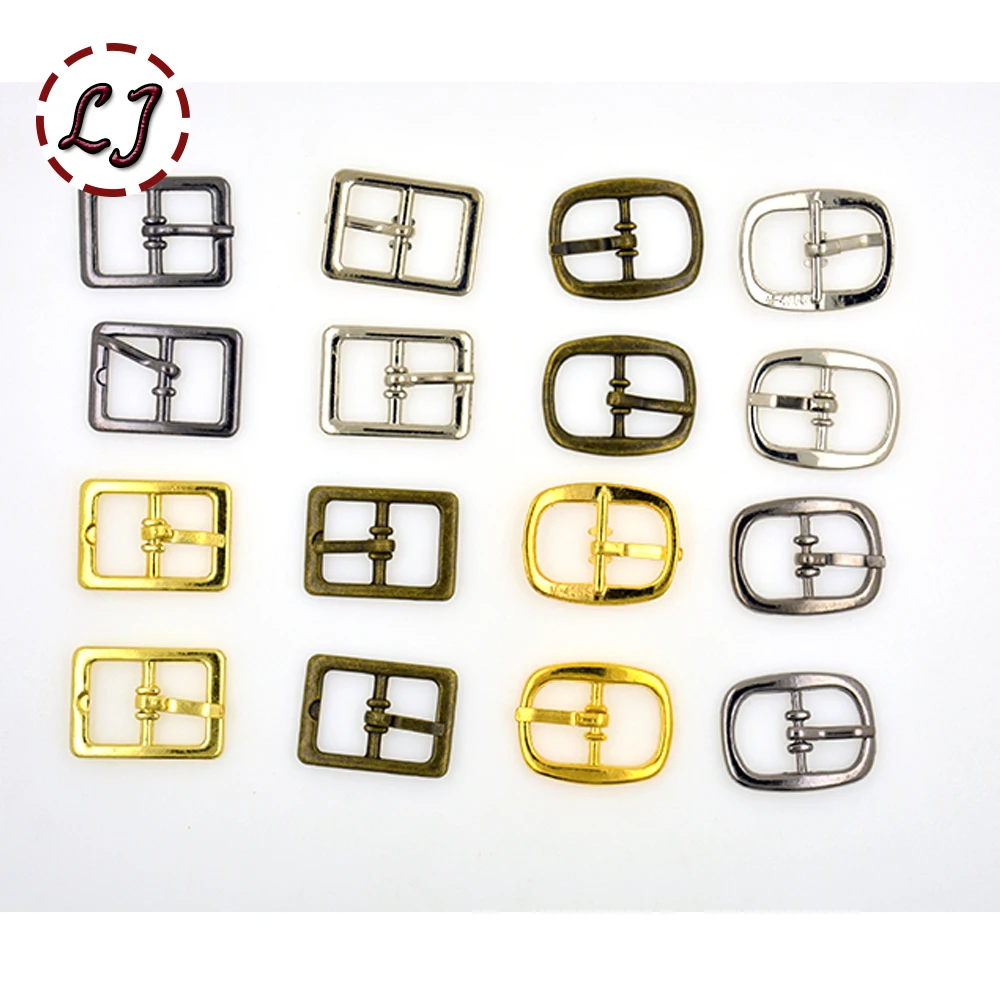 New 20pcs/lot 12mm width silver gun-black gold small Square round alloy metal shoes bags Belt  Buckles  DIY Accessory Sewing