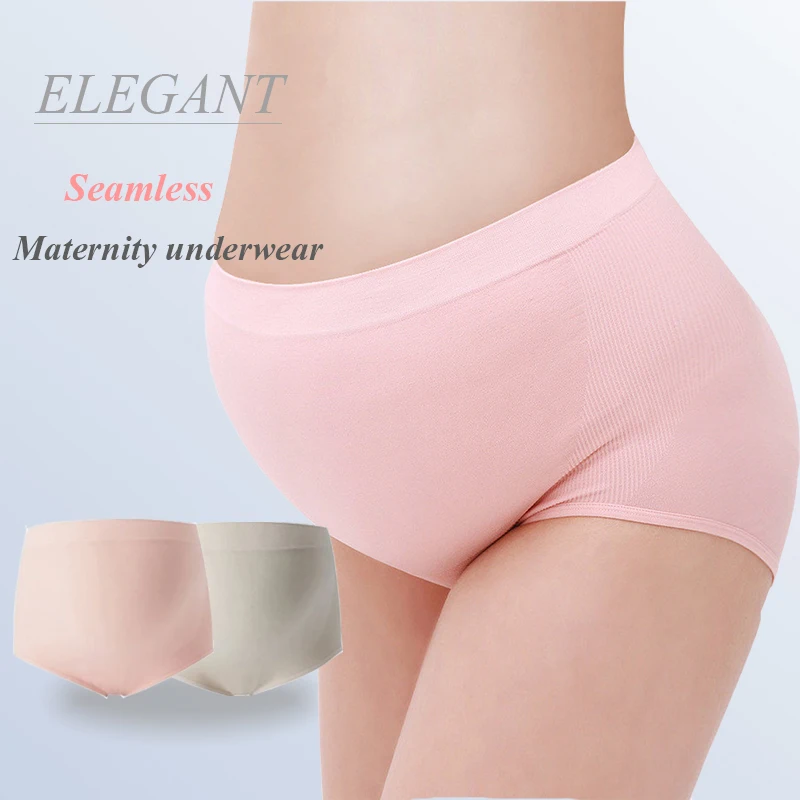 2PCS/Lot High Waist Belly Support Underwear Pregnant Women Maternity Panties Organic Cotton Briefs lingerie Pregnancy Intimates