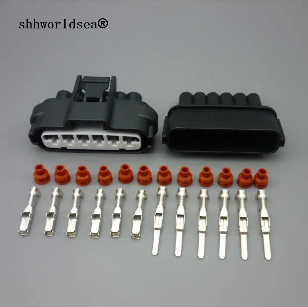 

Shhworldsea 4Sets 6 Pin male&female 7283-1968-30 Car restrictor plug Auto electronic throttle valve connector for Toyata Mitsu