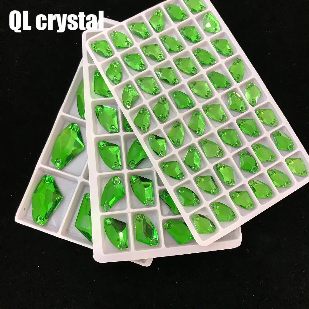 ALL Size Grass green AX Stones and crystals for dresses rhinestones crystal for crafts