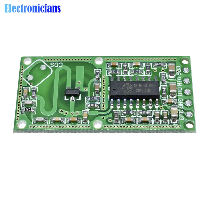 2Pcs RCWL-0516 Rcwl 0516 Microwave Radar Sensor Manusia Sensor Tubuh Sensor Modul Induksi Modul Saklar Output 3.3V