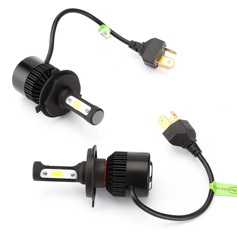 PAMPSEE S2 Car Headlight H7 LED H4 H1 H3 H11 H13 HB2 HB3 HB4 9004 9005 9006 9007 72W 8000LM 12V Auto Headlamp 6500K Light Bulb