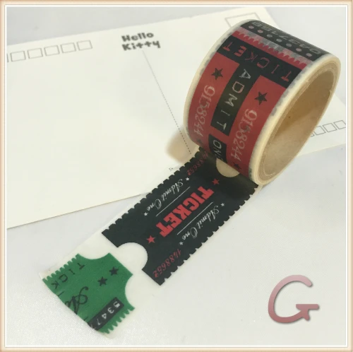 Beautiful shipping high quality 30mm*10m  washi  tape/Varied cinema ticket  diy and masking japan washi tape