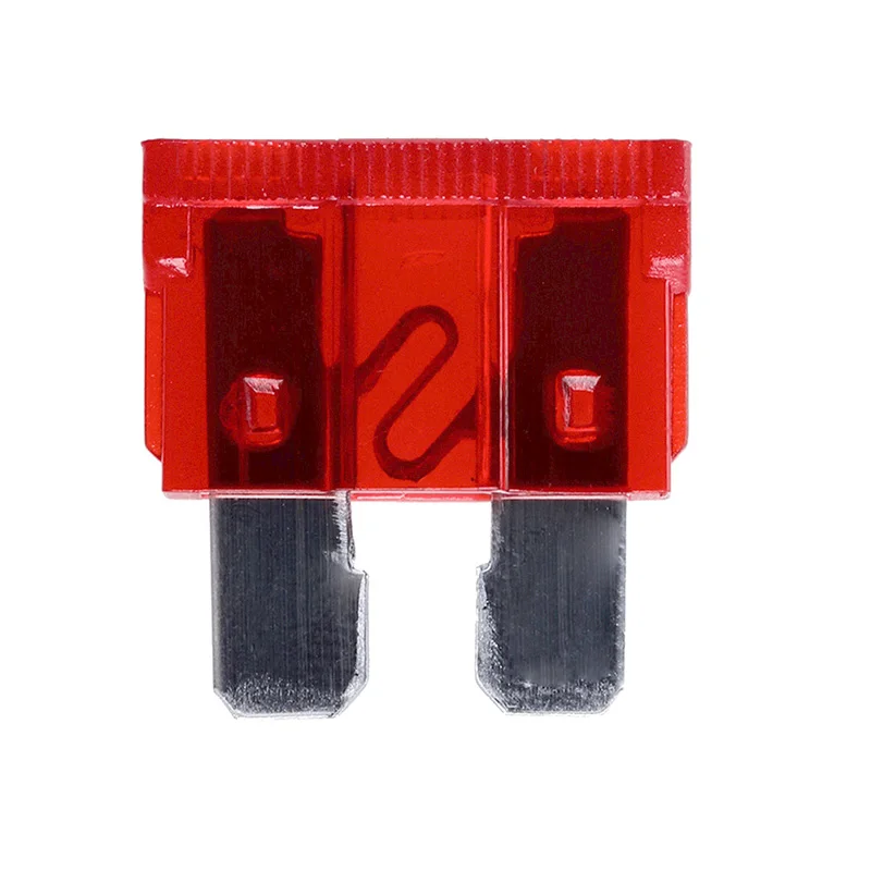 10Pcs 10AMP Blade Fuses Standard Red 10A Flat Fuse Car Bike Motorcycle Van Auto