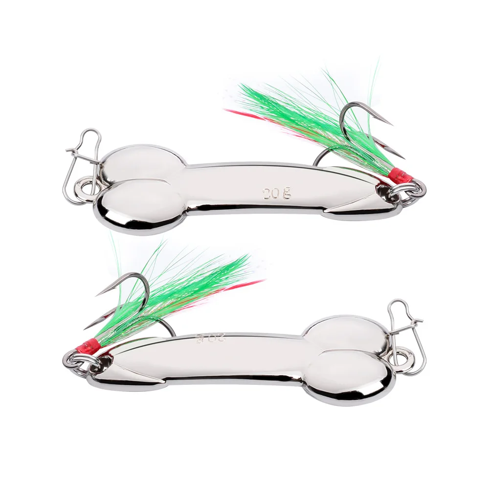 Proleurre Fishing Lures Hand Spinner Shone Sequin Spoon Baits Wobblers Crankbait For Fly Fishing Tackle With Feather Hooks Pesca