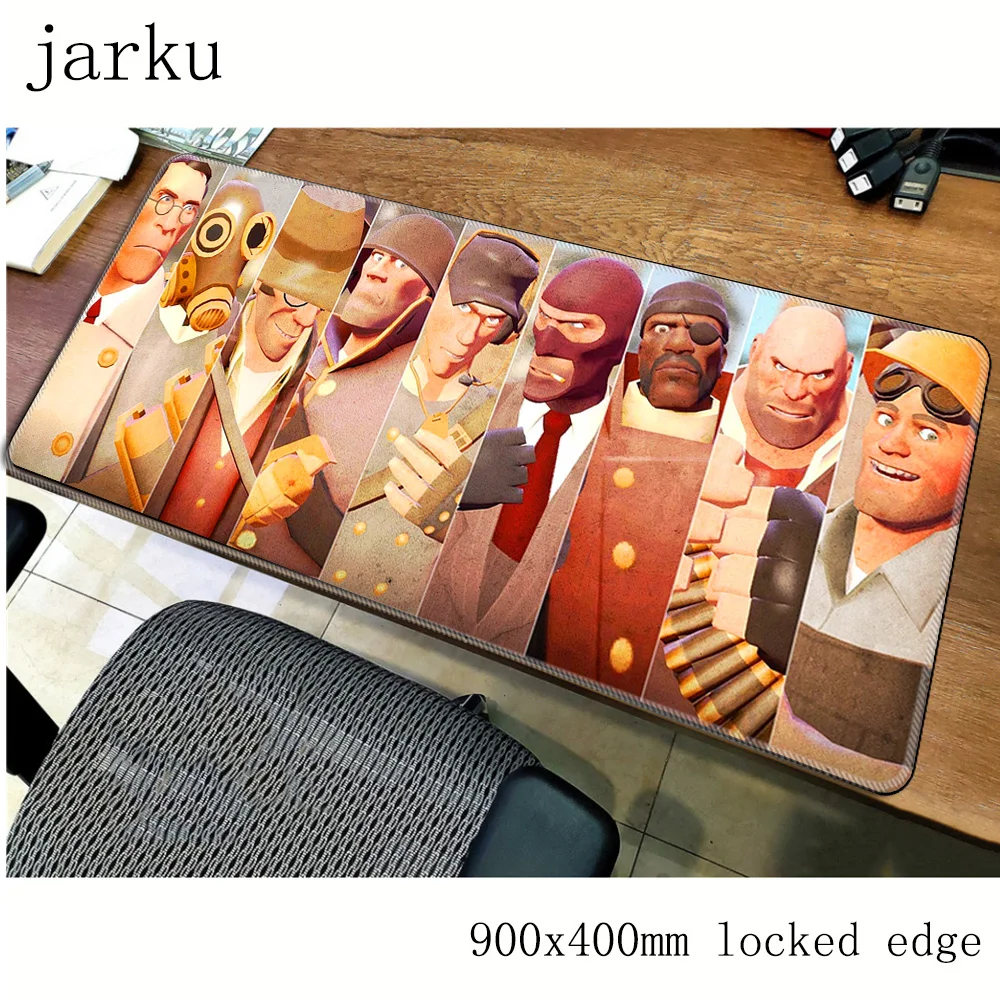 team fortress 2 mousepad gamer 900x400X3MM gaming mouse pad large Cartoon notebook pc accessories laptop padmouse ergonomic mat