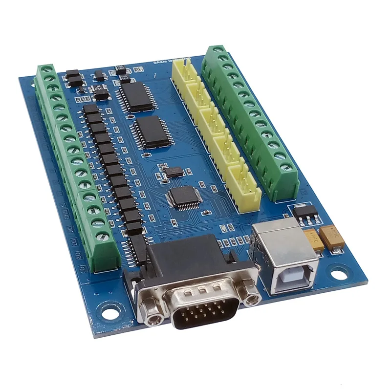 Placa controladora CNC, máquina de grabado USB MACH3, 5 ejes con tarjeta controladora de movimiento MPG paso a paso