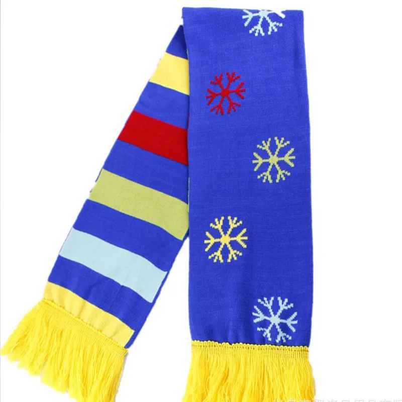 Custom Child Knitted Scarf With Custom Logo Warm Neckerchief Winter Shawl Unisex