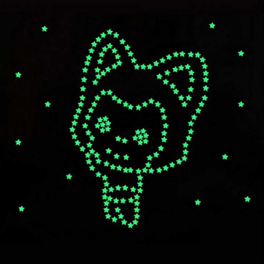 

3D Domed Glow in the Dark Stars Creative Stars Night Glow Sticker Night Luminous Glow in the Dark Kids Room Wall Decal Stickers