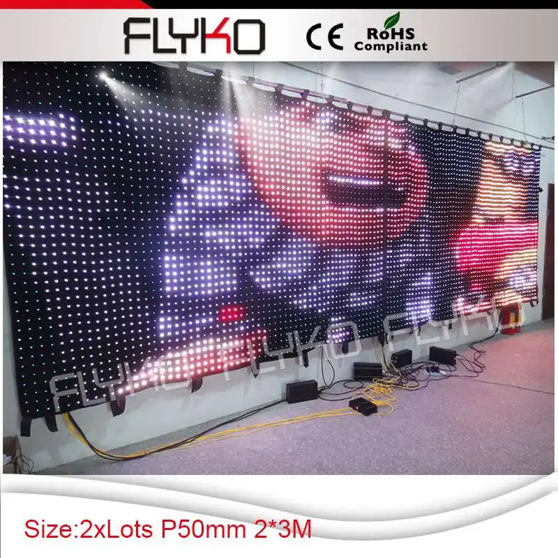 Miễn phí vận chuyển 2016 độ nét cao flexiable trong nhà ngoài trời china mềm led video led curtain