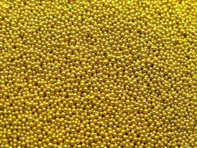 50Gram Gold Glass Micro Beads Microbeads No-hole Embellishment + Storage Box