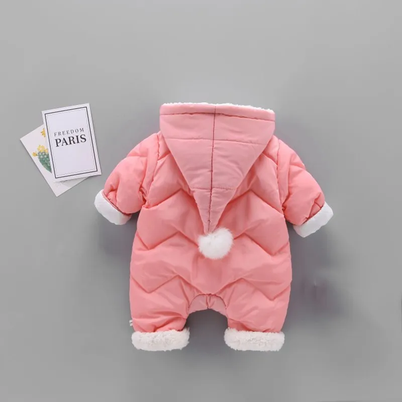 COOTELILI Winter Baby Girls Clothes Baby Romper Infant Warm Fleece Clothing Costume Velvet Baby Winter Coat Snowsuit Overalls