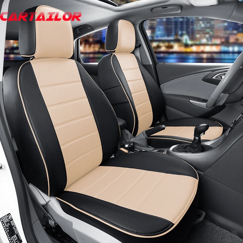 

CARTAILOR Car Seats fit for Honda CR-V 2014 2013 Seat Protector PU Leather Car Seat Cover Set Front & Rear Seat Cushion for Cars