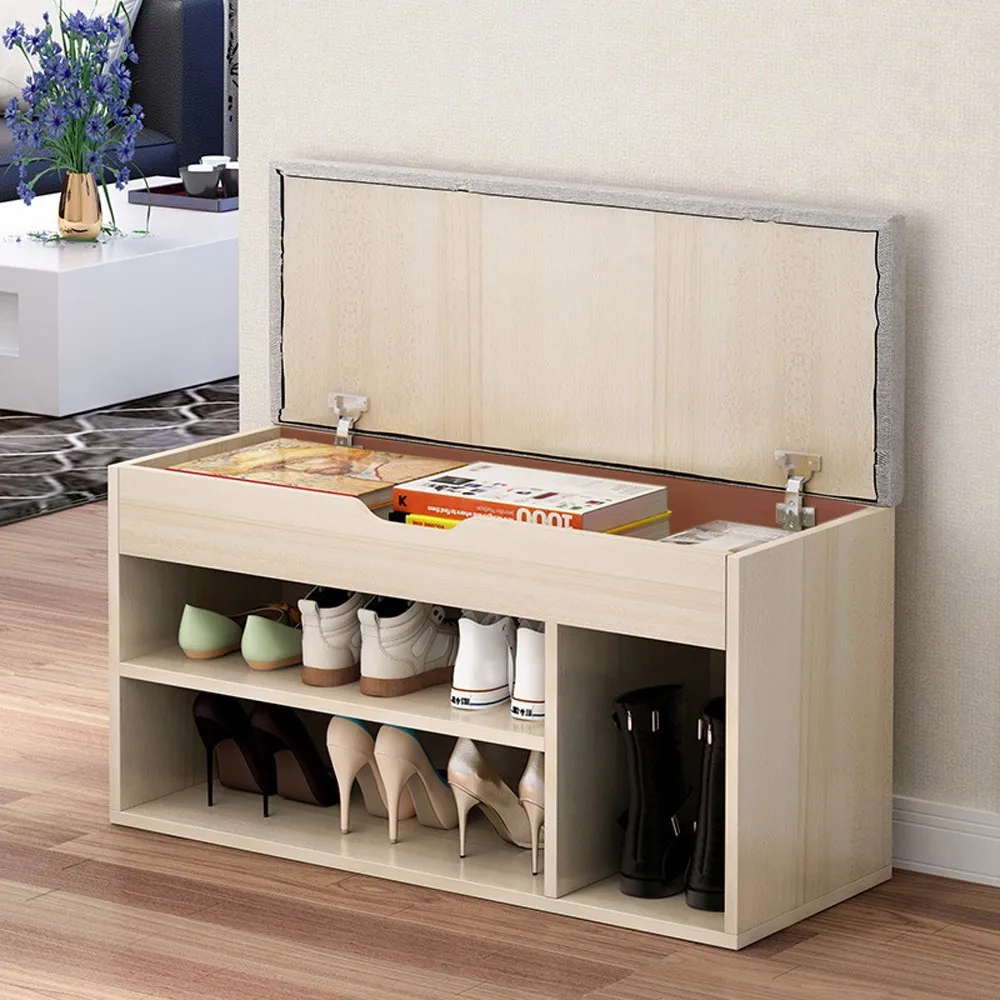 Simple Modern Shoe Storage Stool Fashion Sofa Bench Change Shoe Bench Shoe Rack Living Room Convenient Shoebox Shoes Organizer