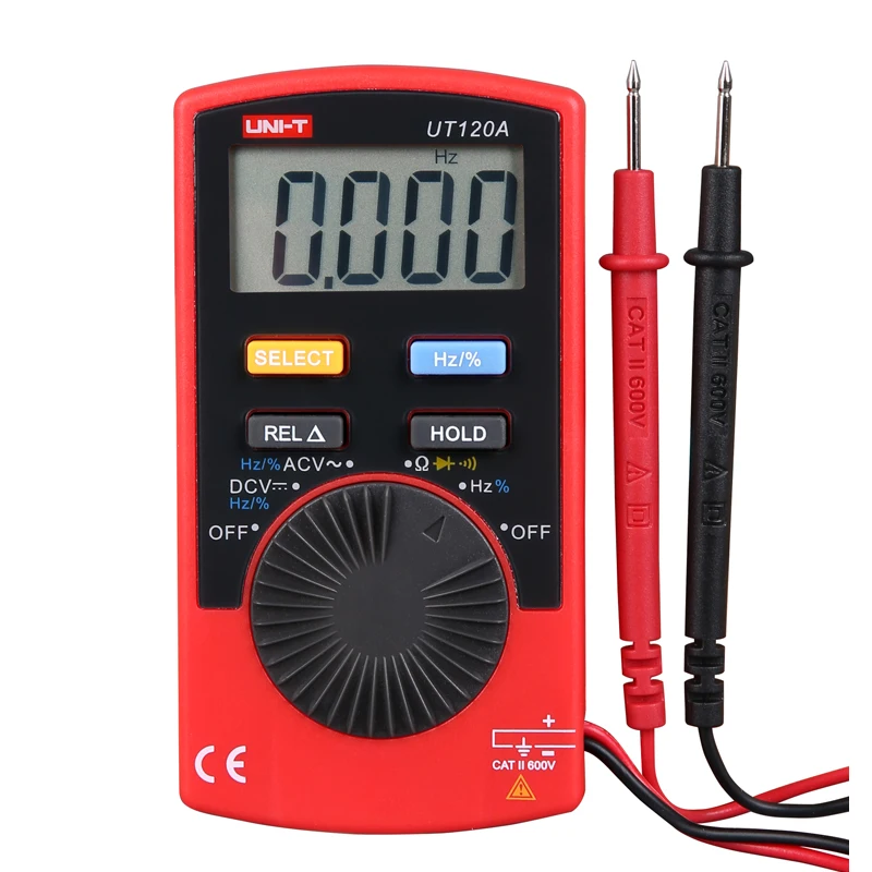 UNI-T UT120A UT120C سلسلة أجهزة قياس رقمية متعددة بحجم الجيب/عد عرض 4000/نطاق تلقائي