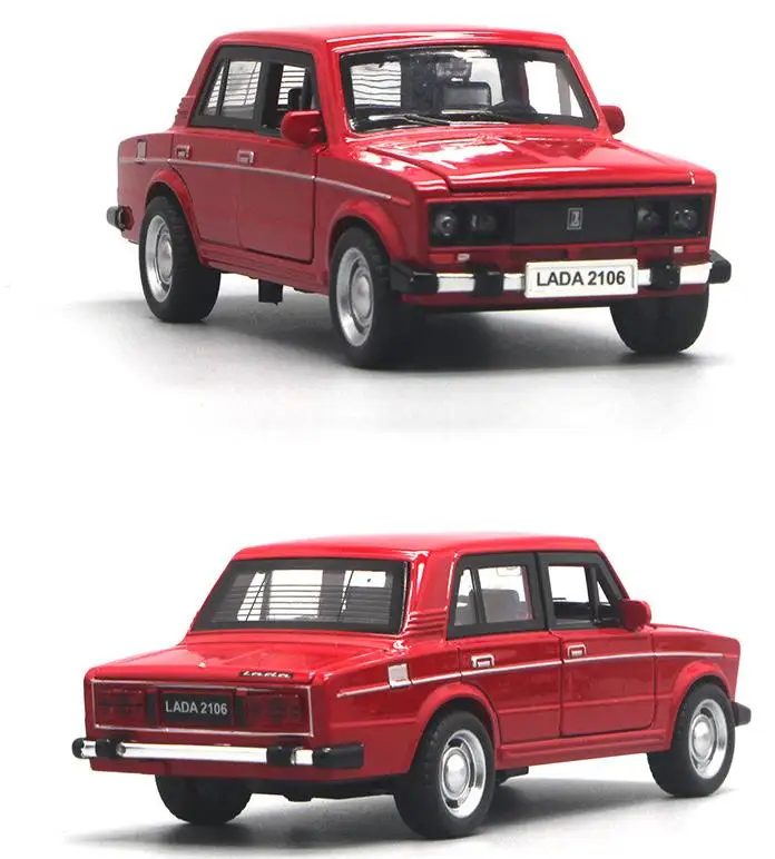 Hot sale,Retro russian lada car,high simulation 1:32 alloy pull back LADA model,4 open door,Russian car toys,free shipping