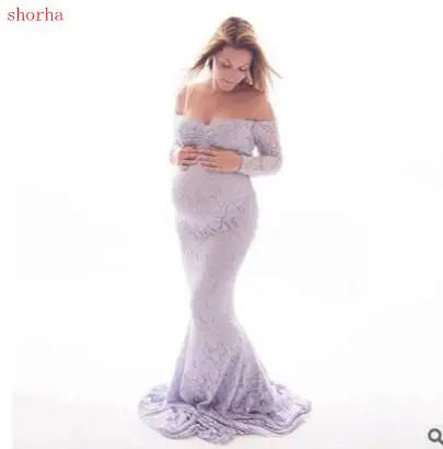 

Couple maternity photography props Maternity gown Lace Maternity Dress Fancy shooting photo Any season pregnant dress Plus