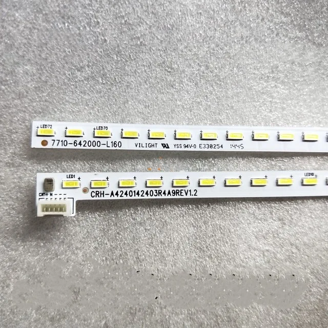 

LED Backlight strip lamp For REL420FY 42E710U 42E510E REL420WY Shi nw On 2D01007 2D01008 1555-R4205000 CRH-A42270201803R3Y5