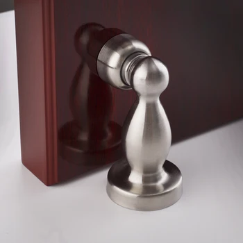 브러시드 스테인레스 스틸 강력한 자석 도어 스토퍼 