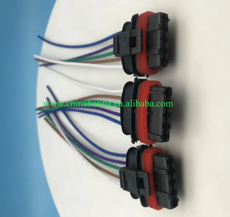 

Free shipping 10/20/50/100 pcs/lots 5 pin waterproof connector housing 3.5 series auto electrical plug wire harness