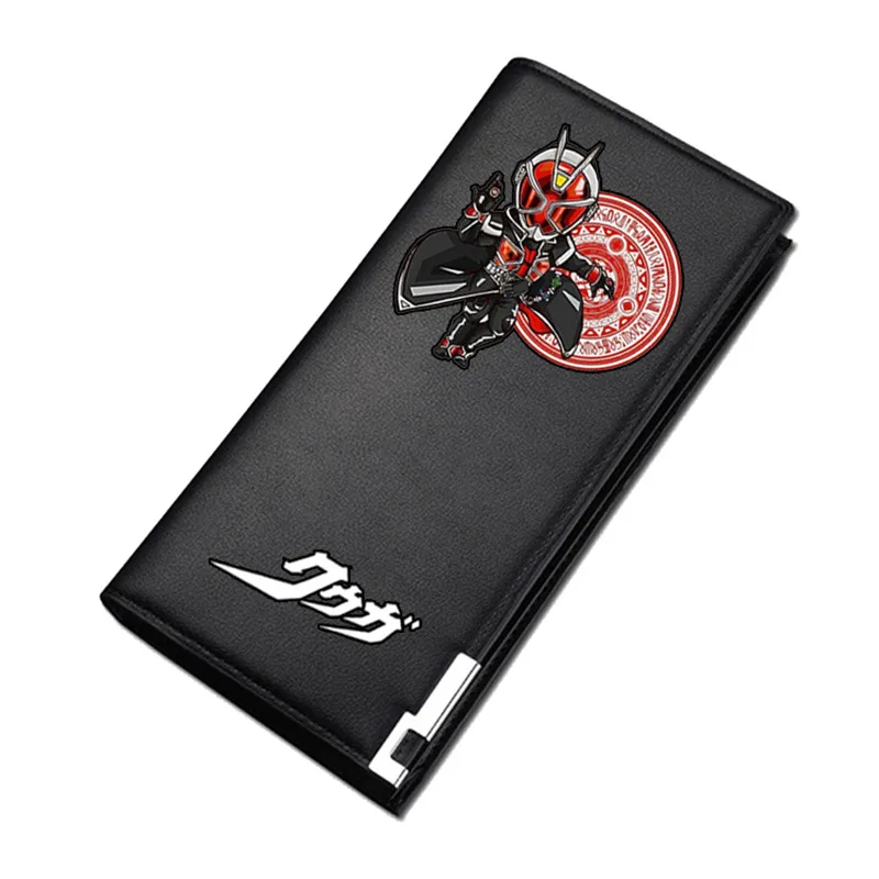 Masked Rider/Kamen Rider Kuuga Print Anime Long Purse Decade ID Card Holder Pu Leather Wallet Unisex Money Bag Coin Purse