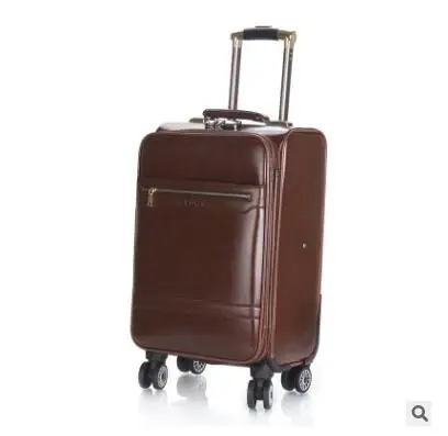 Maleta giratoria de 18 y 20 pulgadas para hombre, Maleta de viaje con ruedas, 24 ruedas, PU