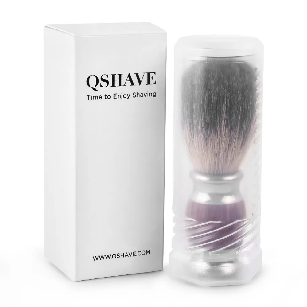 QSHAVE-estuche de viaje para brochas de afeitar, soporte apto para la mayoría de brochas de afeitar, (brocha no incluida)