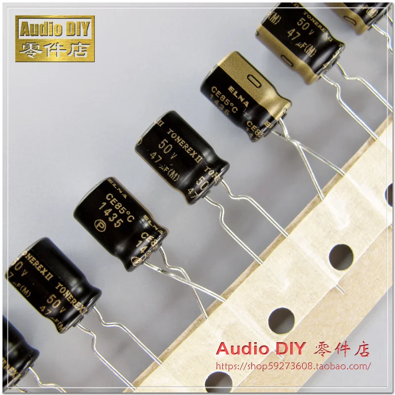 10pcs/30pcs ELNA TONEREX II generation 47uF/50V audio electrolytic capacitors in the original box packaging FREE SHIPPING