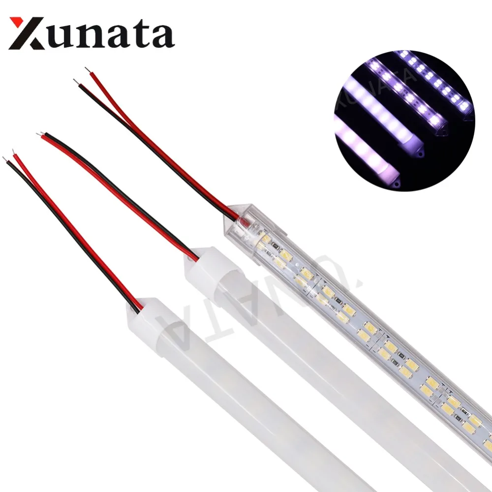 DC12V 72Leds/pc 0.5m/pc IP68 Waterproof Outdoor White Warm White LED Hard Strip 5630 Double Row LED Strip Cool White