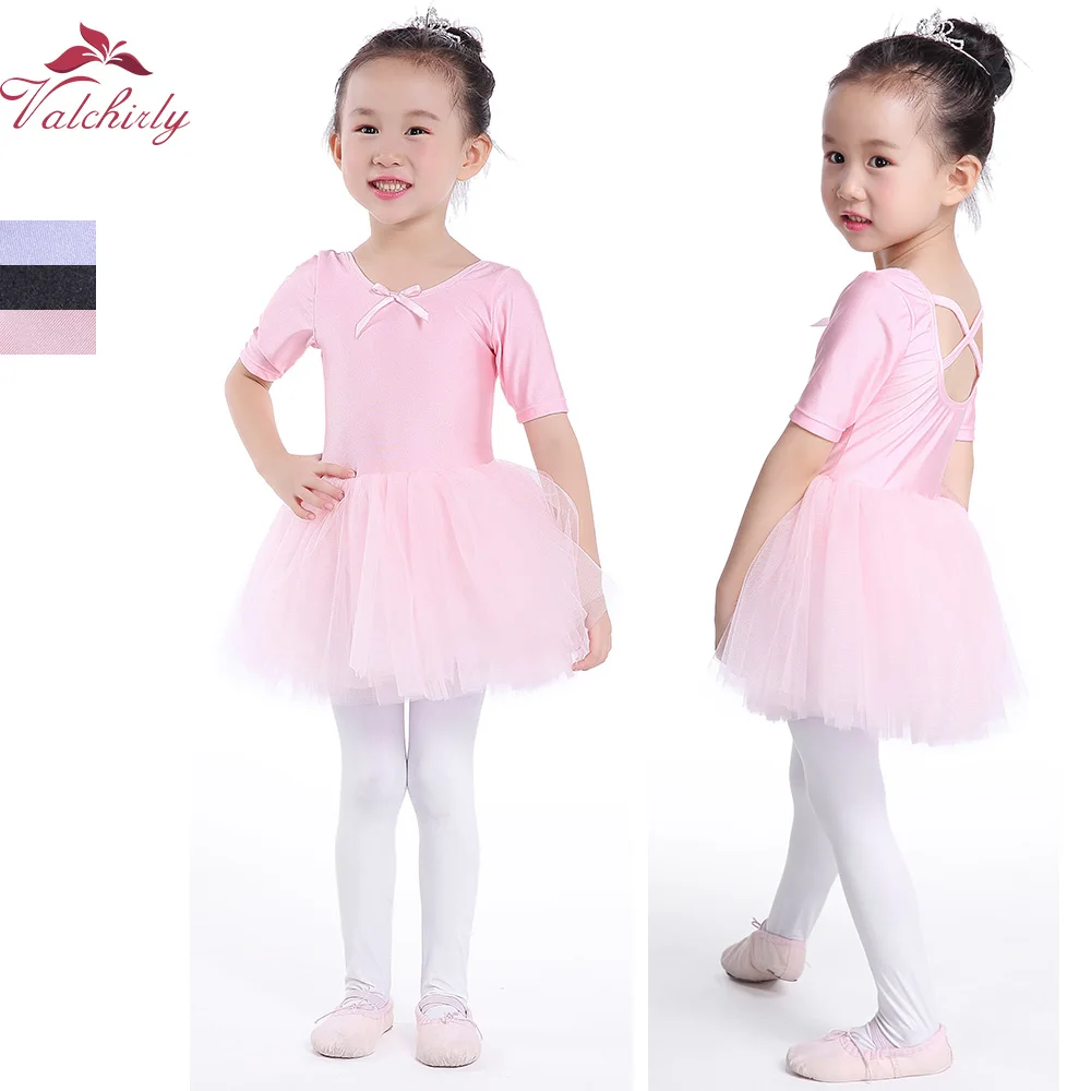 Tutu Pink  Princess Ballet Dress Girls Toddler Ballet Dancewear Lovely Kids Tutu Gymnastics Leotard  Dance Dress