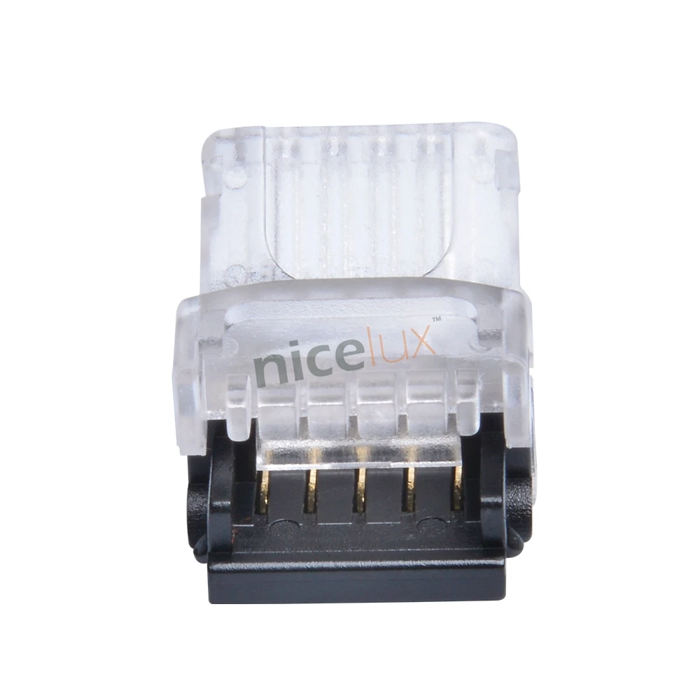 10pcs 5 Pin LED Strip Wire Connector for 12mm 5050 RGBW RGBY IP20 Non-waterproof LED Strip to Wire Connection Terminals