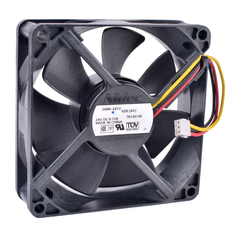 

COOLING REVOLUTION D08K-24TU 62B(AX) 8cm 8025 80mm fan 24V 0.13A Inverter server cooling fan